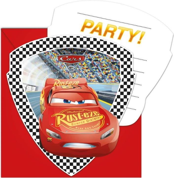 Produktbild Procos Cars McQueen Geburtstagseinladungen (6 Stk.)