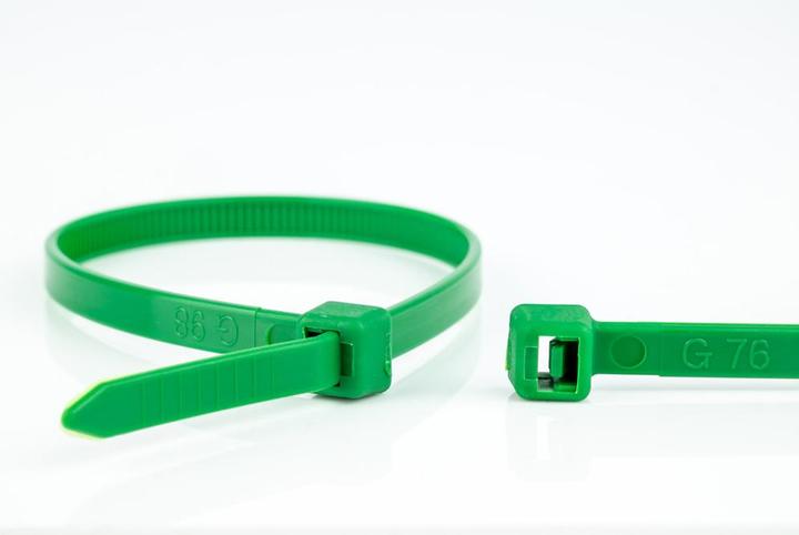 WKK Kabelbinder grün, 100x2,5mm, 100 Stück (Kunststoffkabelbinder, 100 mm, 100 Stk.)