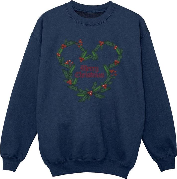 Produktbild Disney Mickey Mouse Merry Christmas Holly Sweatshirt Mädchen (140, 146)