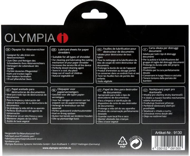 Actual product image Olympia Oiled paper