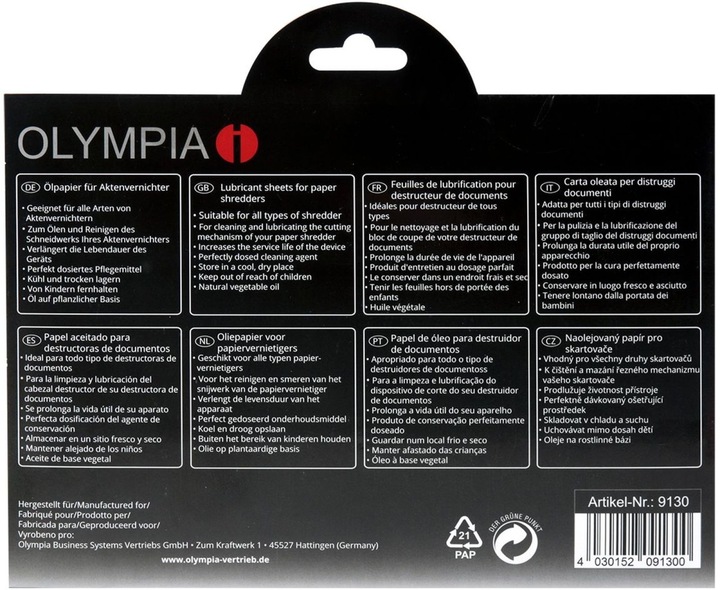 Immagine prodotto Olympia Carta oleata