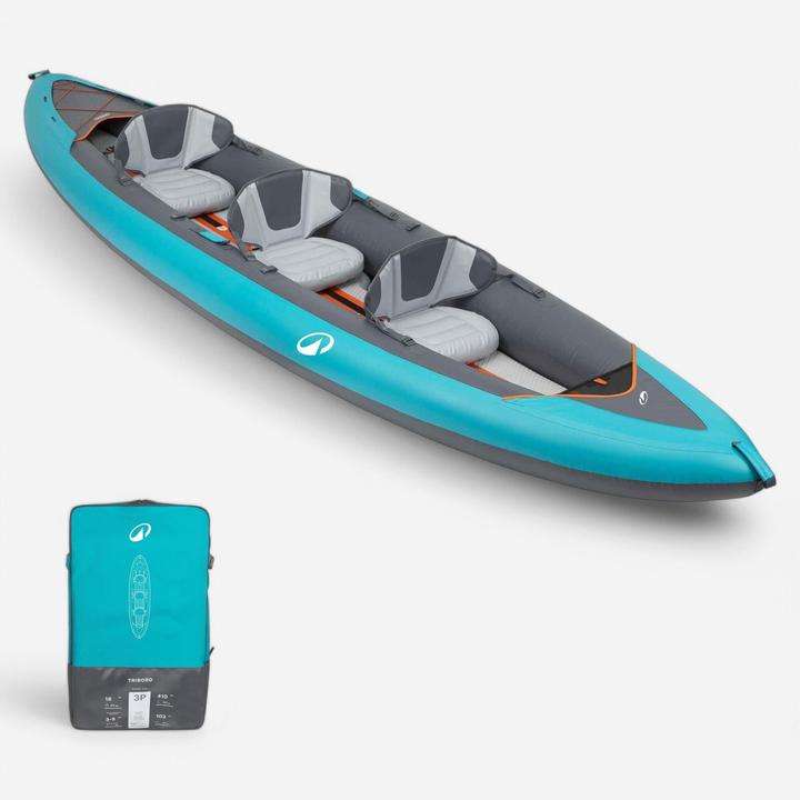 Produktbild Tribord Inflatable canoe kayak 2/3 person - 100+ Blue (3 Pers.)