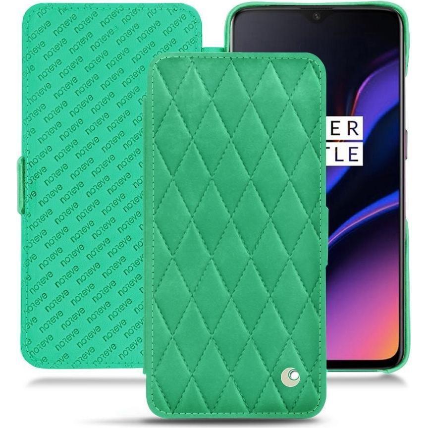 Thumbnail - Noreve Lederschutzhülle horizontal (OnePlus 6T), Smartphone Hülle, Grün