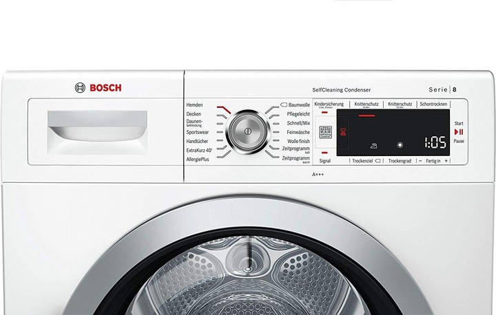Image du produit Bosch Hausgeräte WTW875W0 (8 kg, Droite)