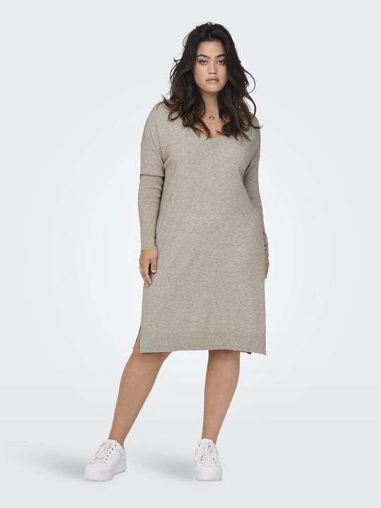 Produktbild Only Curvy V-Ausschnitt Strickkleid (M)