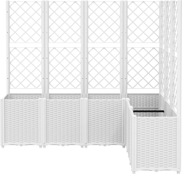 Actual product image VidaXL Planter with trellis PP