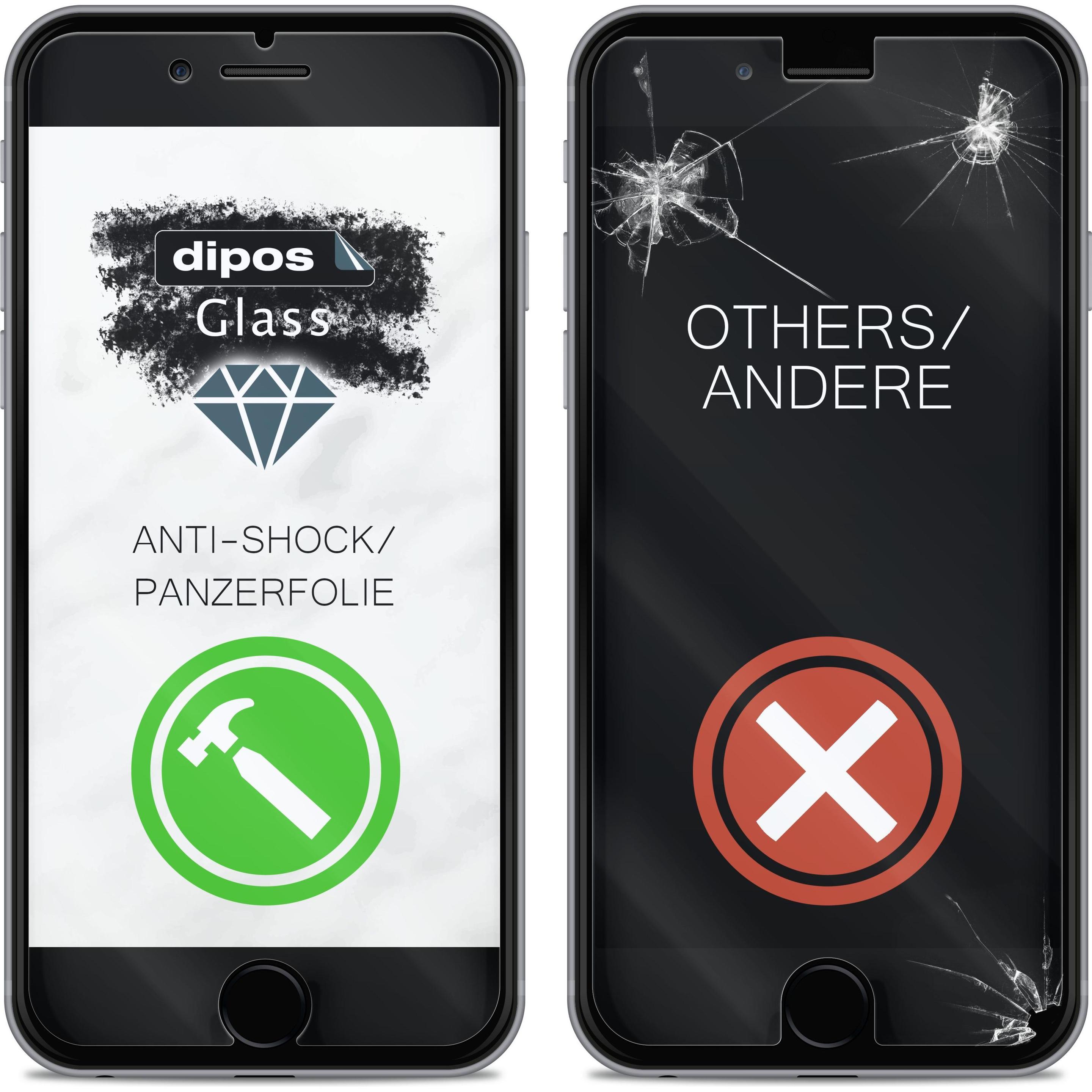 Thumbnail - Dipos Displayschutz Anti-Shock (2 Stück, Honor V40 5G), Smartphone Schutzfolie, Transparent