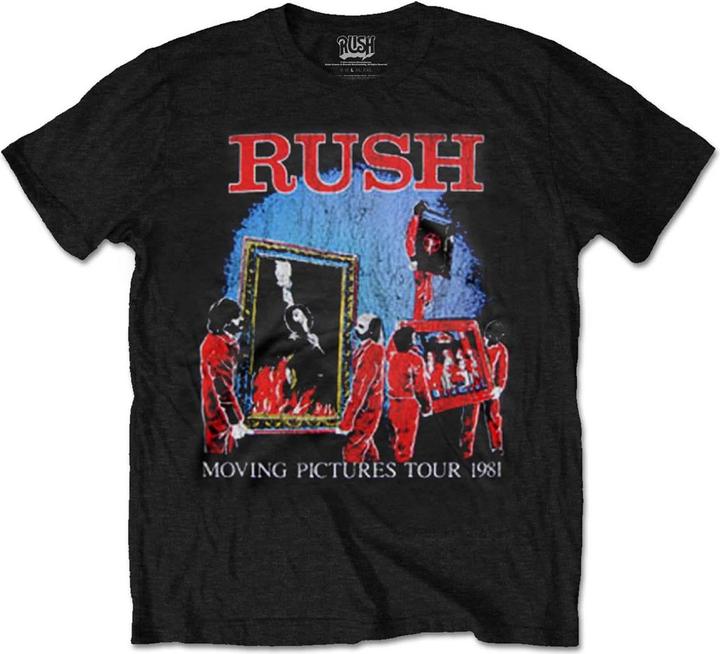Rush Adult Moving Pictures Tour TShirt aus Baumwolle