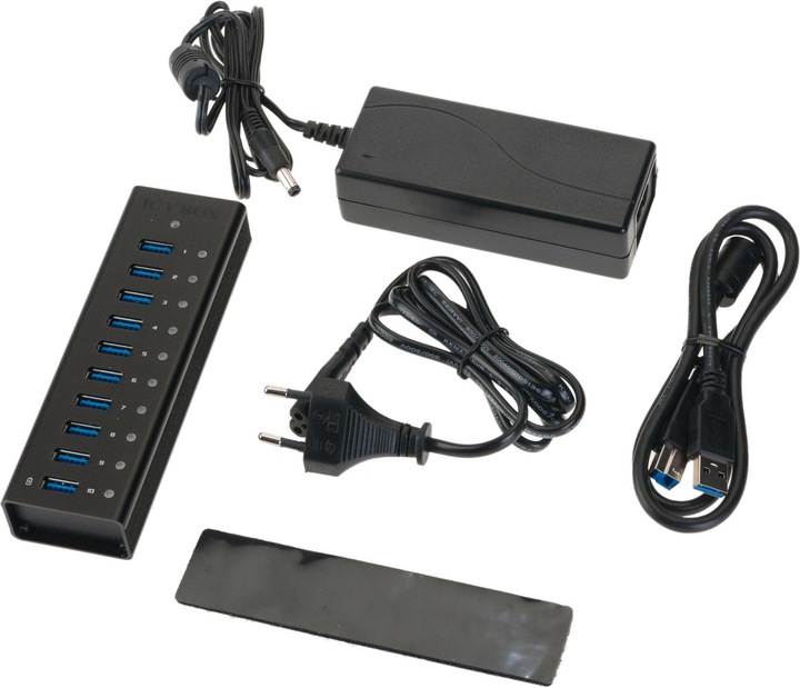 Actual product image Icy Box Ib-Ac6110 (USB-B, 10 Ports)