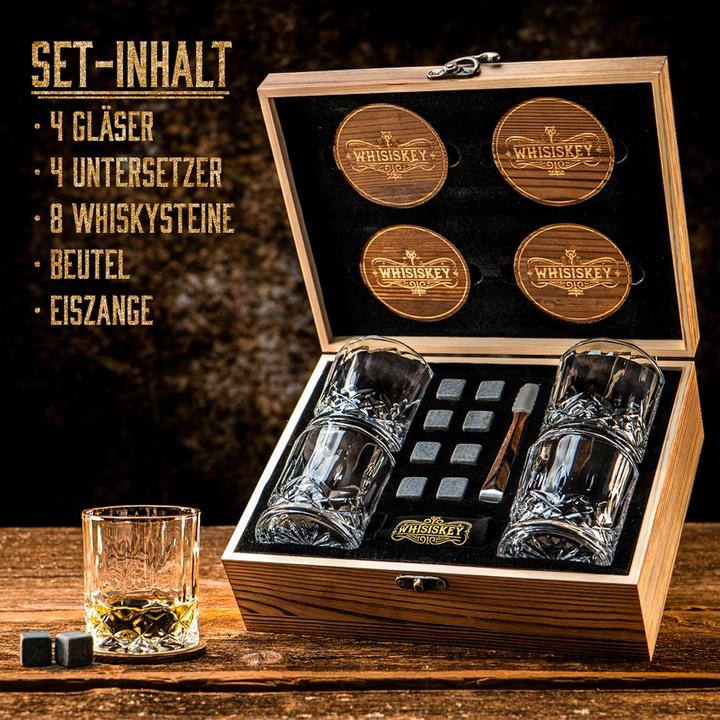 Produktbild Whisiskey Whisky Gläser Set (3 dl, 4 x, Whiskygläser)