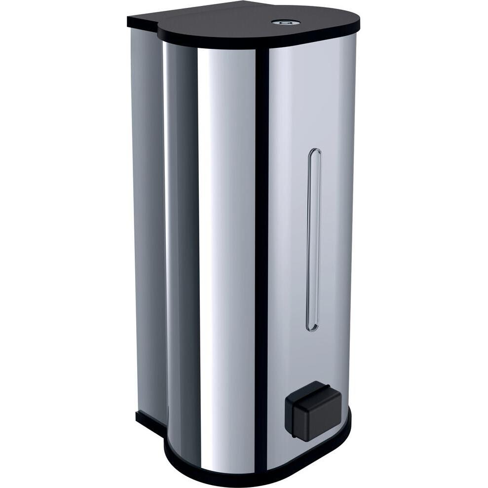 Emco, Seifenspender + Seifenschale, FLüssigseifenspender SYSTEM 2 Wandmodell, 800ml chrom