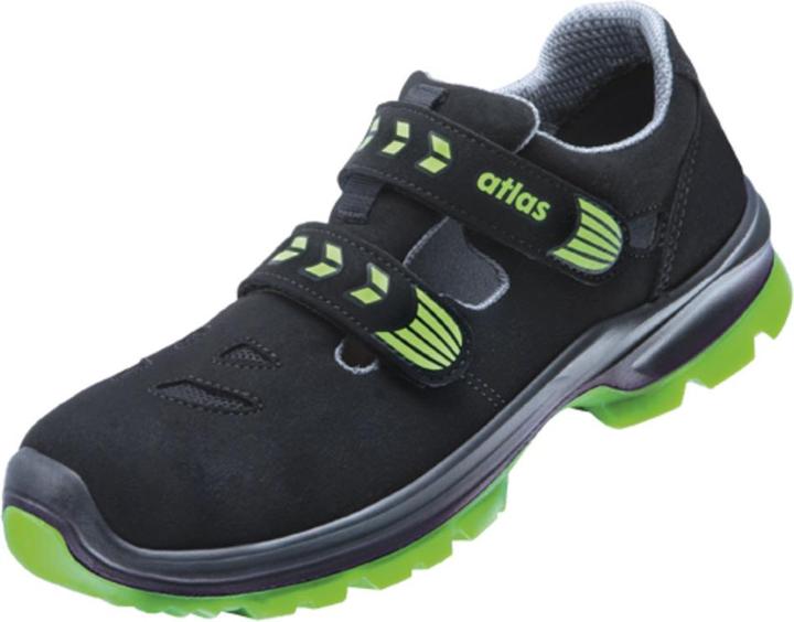 Atlas Men's S1 safety sandals "SL 26 green" 2.0 black size 40 (S1, 40)