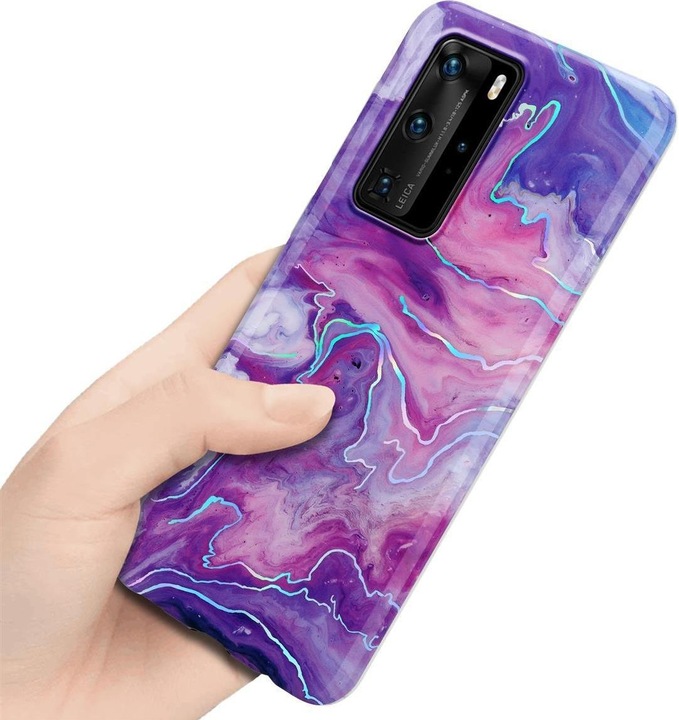 Produktbild Cadorabo IMD TPU Bunter Marmor Cover (Huawei P40 Pro+)