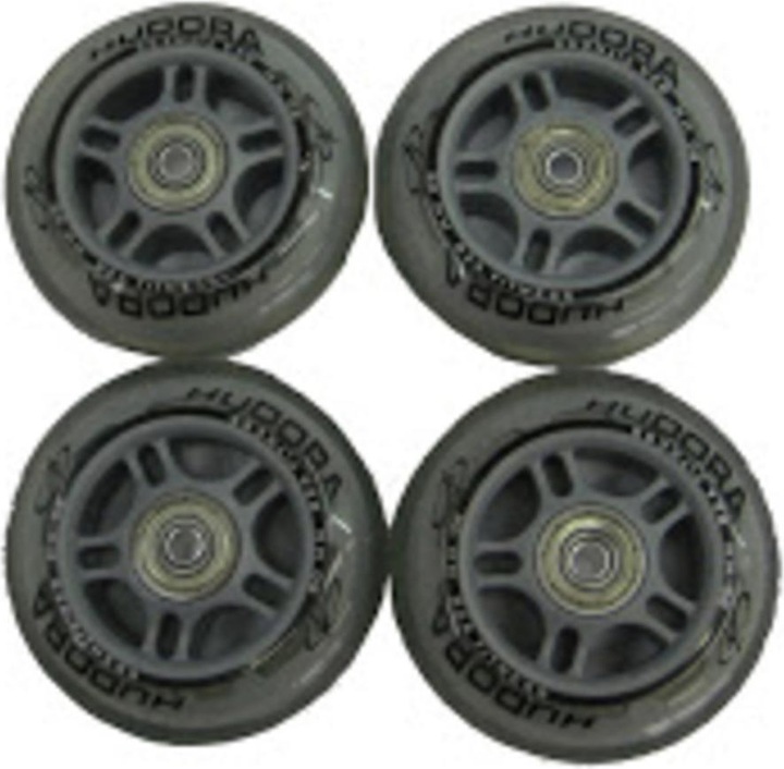 Hudora 4 Ersatzrollen 80x24 mm, inkl. ABEC-5 Kugellager (EOL) (80 mm)