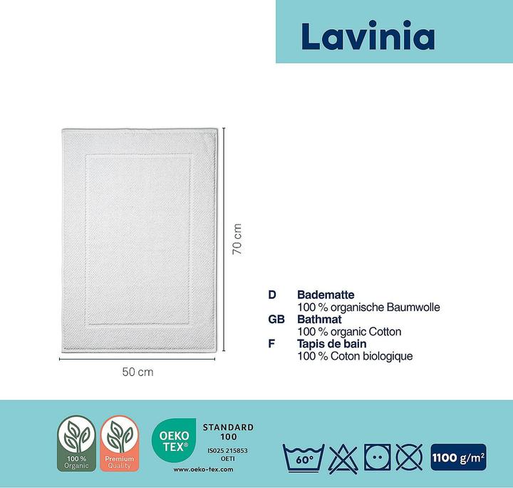 Produktbild Kela Badvorleger Lavinia weiss (70 x 50 cm)