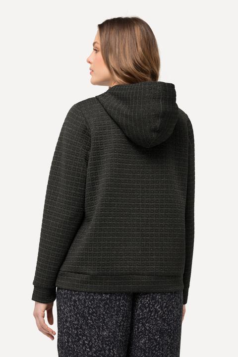 Produktbild Ulla Popken Kapuzenjacke, Metallic-Effekt, Struktur, Langarm (42, 44)