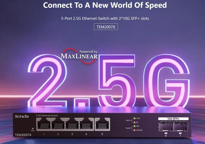 Produktbild Tenda TEM2007X Ethernet Switches 2.5 Gigabit 5 (5 Ports)