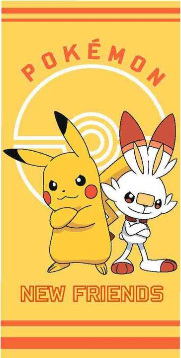 Carbotex Pokémon New Friends Badetuch, Strandtuch 70x140cm (70 x 140 cm)