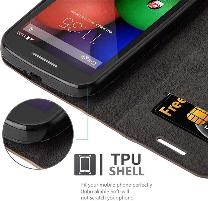 Produktbild Cadorabo Book Invisible Magnet Cover (Motorola Moto E)