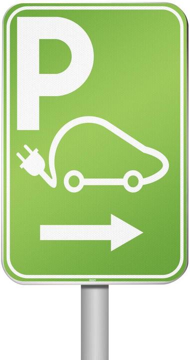 Actual product image Brady I/EVP11/RFLB/2.0MPL-400X600-1, Parking sign for electric vehicles - Parking space for charging