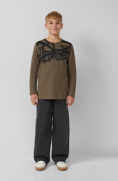 Produktbild s.Oliver T-Shirt Longsleeve mit Graffiti-Print (170, 176)