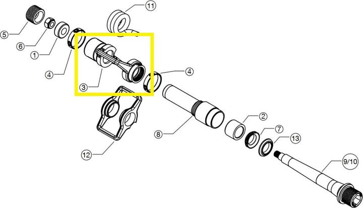 Actual product image Crankbrothers pedal body eggbeater