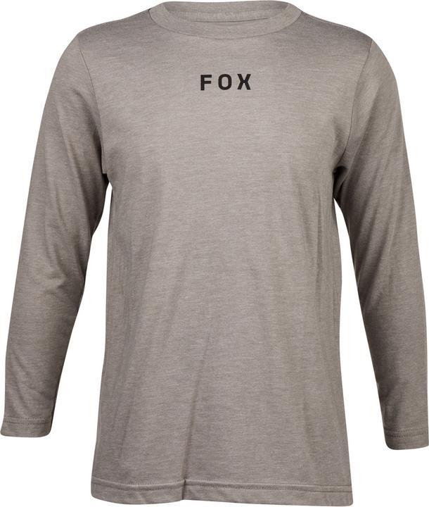 Actual product image Fox Tee 23 Yth Flora Ls Grey Ym (M)