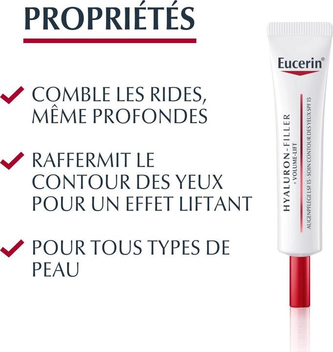 Produktbild Eucerin Hyaluron-Filler + Volume-Lift (Augenpflege Crème, Tag + Nacht, 15 ml)