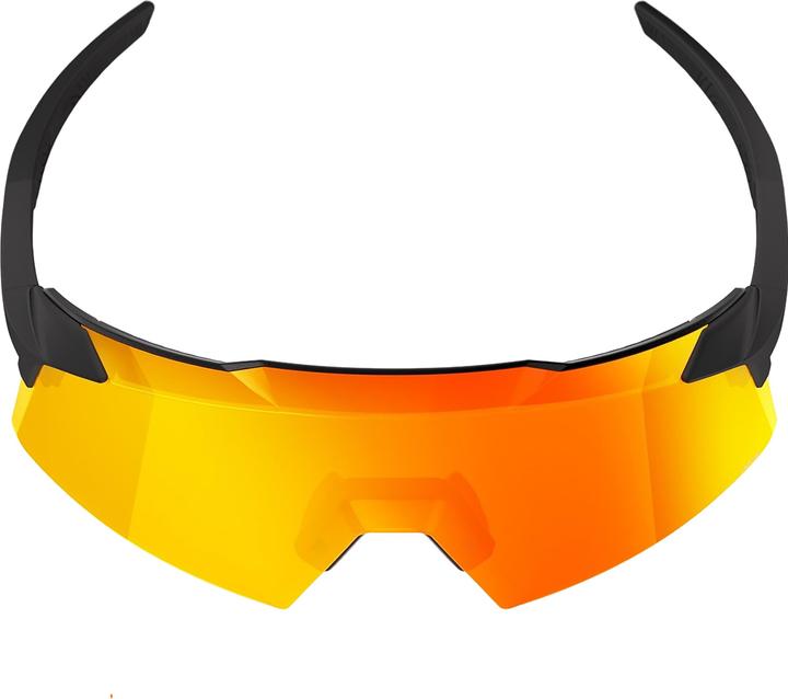 Actual product image 100% Aerocraft - Soft Tact Black - HiPER Red Multilayer Mirr (Soft Tact Black, Red)