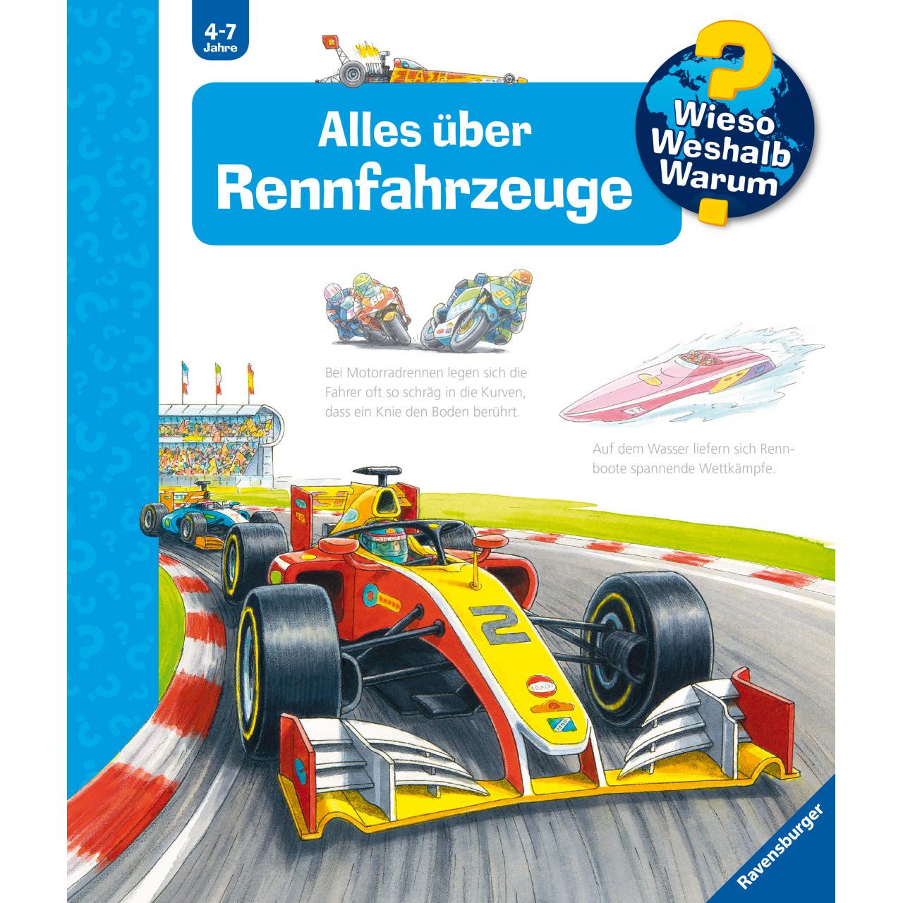 Thumbnail - Alles über Rennfahrzeuge, Kinderbücher von Susanne Gernhäuser