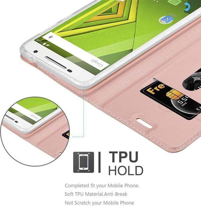 Actual product image Cadorabo Book Classy Style Cover (Motorola Moto X Play)