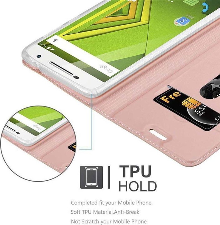Produktbild Cadorabo Book Classy Style Cover (Motorola Moto X Play)