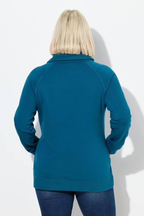 Produktbild Ulla Popken Sweatshirt, Schneeflocke, Stehkragen, Langarm (42)