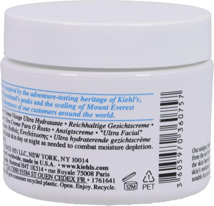 Nährwerte und Zutaten Kiehl's Ultra (50 ml)