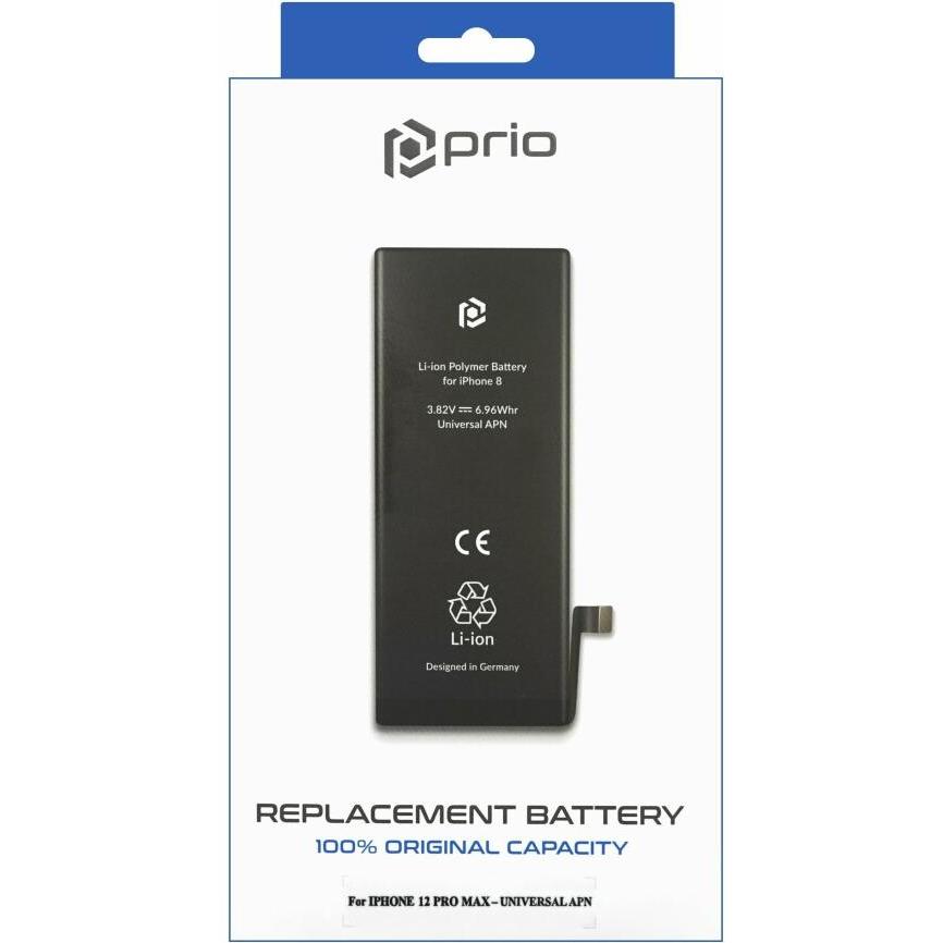 prio Batteriezelle für iPhone 12 Pro Max (ohne Flex-Kabel), Smartphone Akku