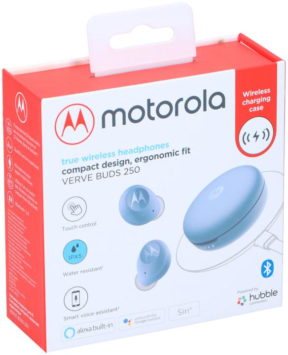 Actual product image Motorola Vervebuds 250 blue SH063 ABS (ANC, 12 h, Wireless)