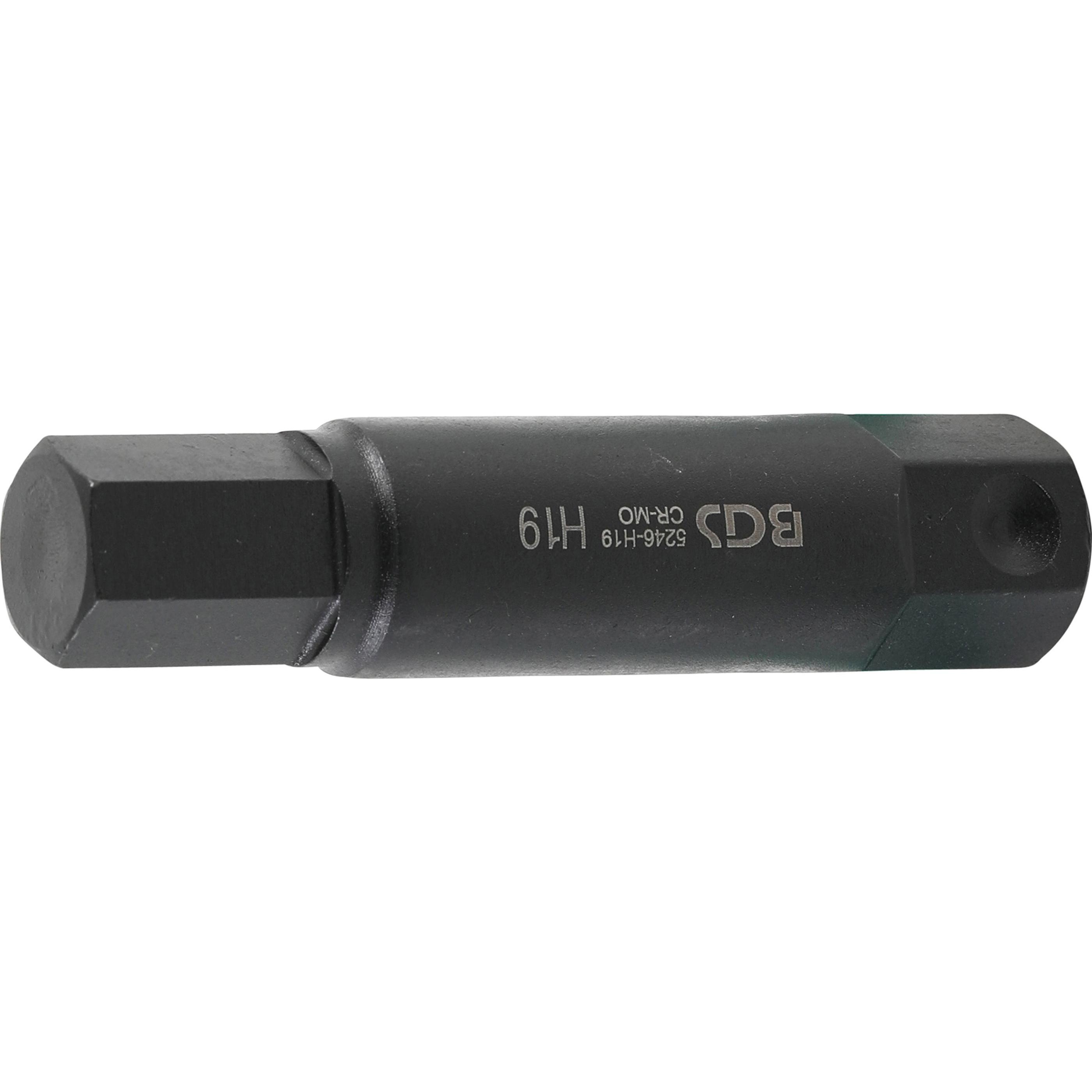 BGS, Bits, Bit Länge 100 mm Antrieb Aussensechskant 22 mm Innensechskant 19 mm (22 mm)