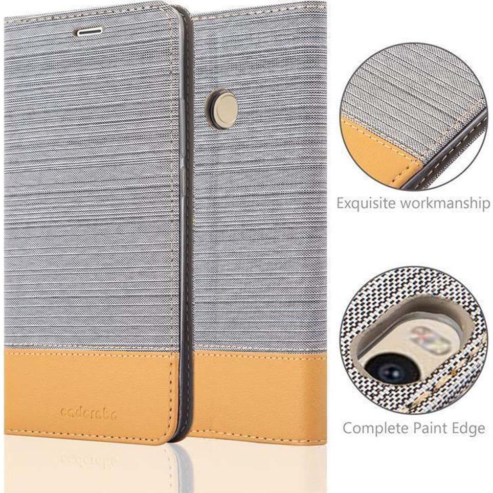 Thumbnail - Cadorabo Jeans Optik (Xiaomi Mi Max 2), Smartphone Hülle, Grau, Braun