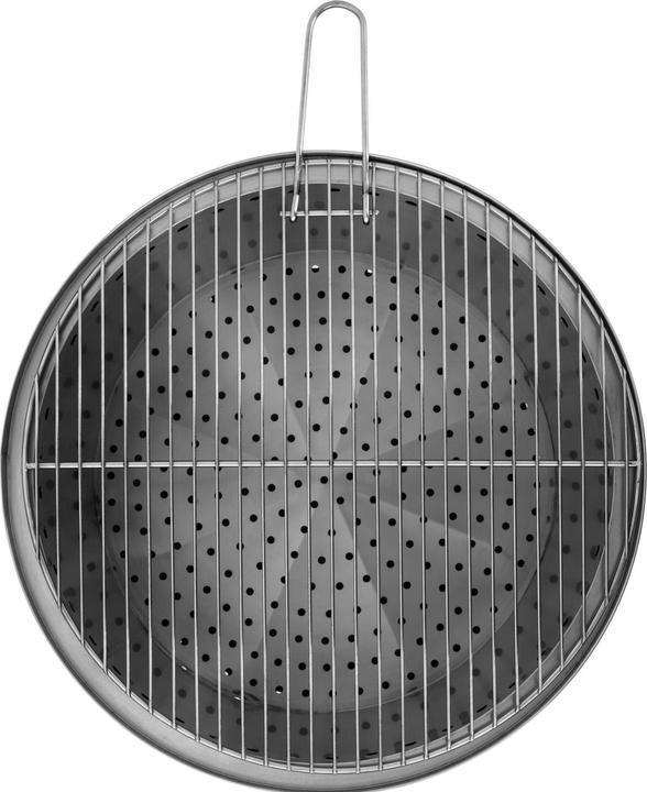 Produktbild Uniprodo Feuerschale Edelstahl 55x55x48 cm mit Grillrost & Aufbewahrungstasche Feuerkorb (55 cm)