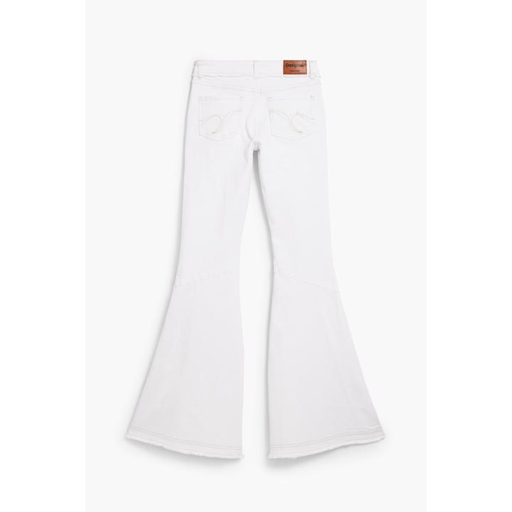 Actual product image Desigual White Cotton Flared Jeans (36)