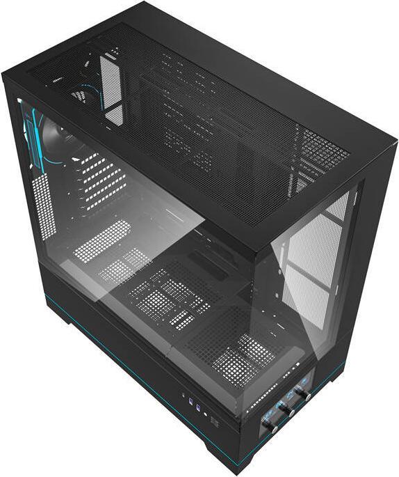 Actual product image Darkflash Tech Darkflash DY451 PRO computer case with fan (black) (ATX, mATX, ITX)