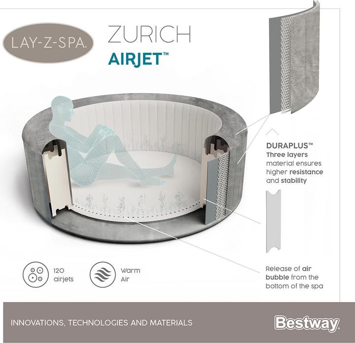 Immagine prodotto Bestway Lay-Z-Spa Zurigo (4 pers.)