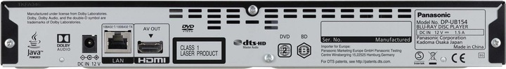 Image du produit Panasonic DP-UB154 (Lecteur Blu-ray)