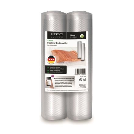 Actual product image Caso Structured rolls for Vacuum sealing 01295 2 rolls, Dimensions (W x L) 20 x 600 cm (2 x)