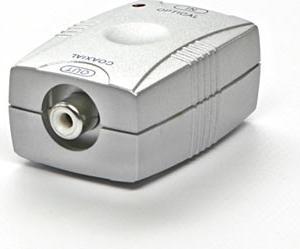 Actual product image RED AV adapter Toslink - RCA (Cinch) silver