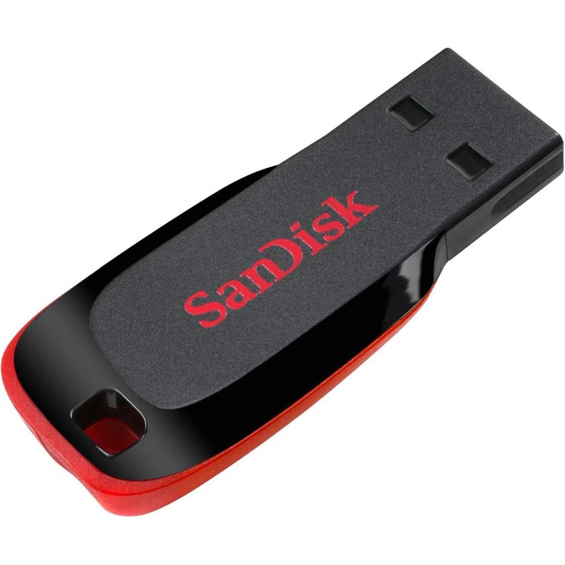 SanDisk Cruzer Blade (64 GB, USB-A, USB 2.0), USB Stick, Schwarz