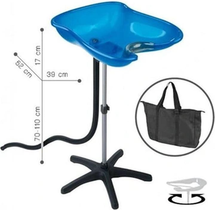 Actual product image Sibel Compact portable sink blue transparent