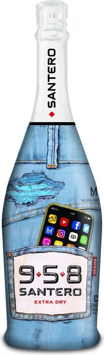 Santero Extra Dry Blue Jeans Milena Andrade Schaumwein