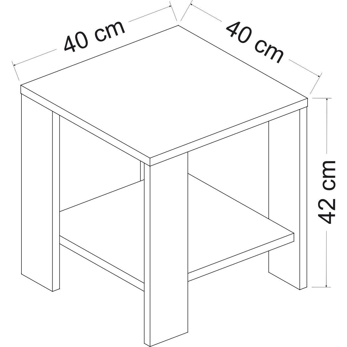 Thumbnail - Kalune Design, Couchtisch + Beistelltisch, Midi (40 x 40 x 42 cm)