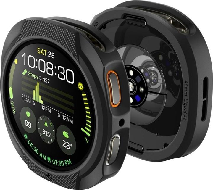 Actual product image Spigen - Liquid Air - Samsung Galaxy Watch8 40mm - Matte Black